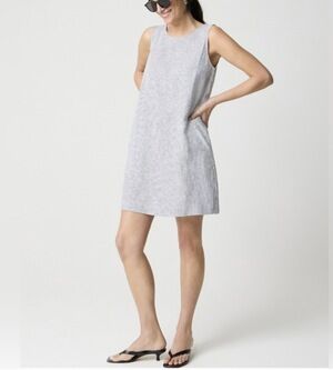 J. Crew Women’s Pinstriped Linen Shift Dress